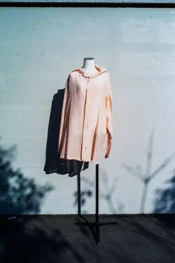 MEYAME/면 실크 후드 재킷