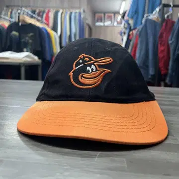 오리올스 야구 모자 블랙/오렌지 칸노 토모유키 MLB 구제 의류