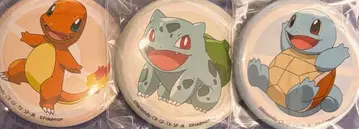 포켓몬 캔뱃지 삼대장 1세대 히토카게 꼬부기(제니카메) 펑키다네