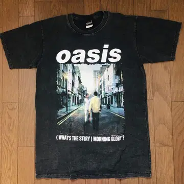 오아시스 oasis 모닝 글로리 L 밴딩 티셔츠 락 티셔츠