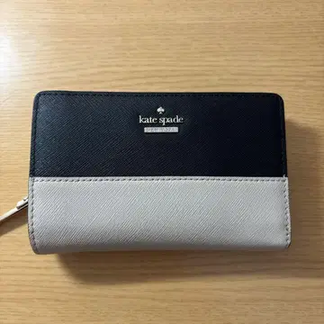 kate spade 접이식 지갑 블랙/베이지