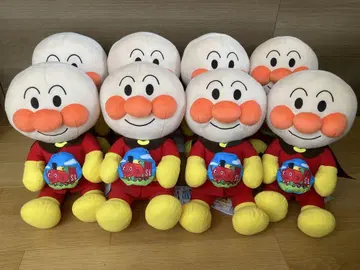 가자! 호빵맨 나카요시 소품함 봉제 인형 LL 호빵맨 묶음