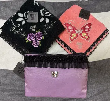 ANNA SUI 핸드 타월과 파우치 세트