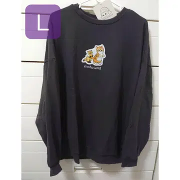 여우 고양이 모프 샌드 mofusand 고양이 트레이닝복 맨투맨 L