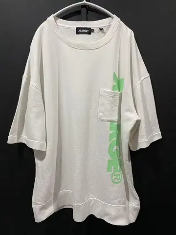 X-LARGE 반팔 맨투맨 화이트 L 사이즈 엑스라지 x-girl