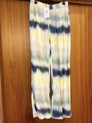 미사용 새상품 ZARA 타이다이 팬츠 여름 여성용 팬츠 L