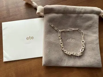 ete 실버 체인 팔찌