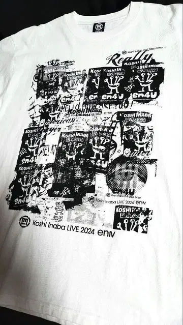 이나바 코시 Koshi Inaba LIVE 2024 티셔츠 화이트 L