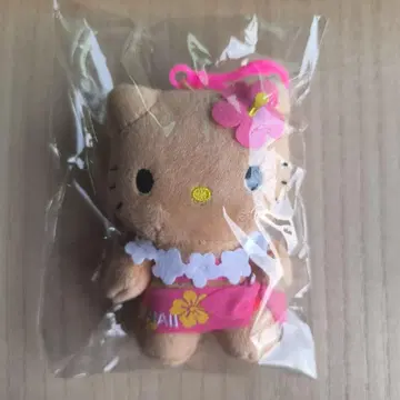 미사용 새상품 택 포함 일광화상 키티 하와이 하이비스커스 키링