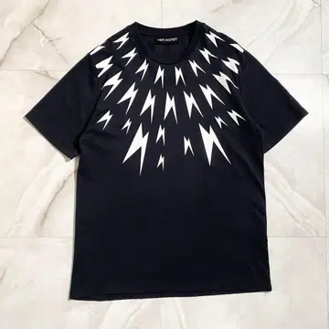 A16267 새상품급 닐바렛 오버 사이즈 썬더볼트 티셔츠 블랙 M