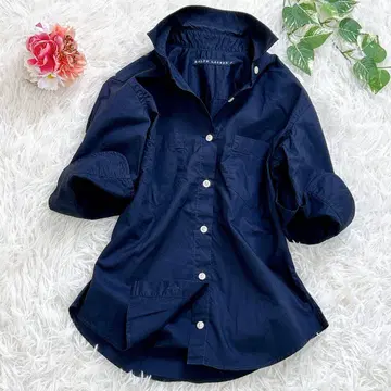 Ralph Lauren 랄프 로렌 7부 소매 셔츠 네이비
