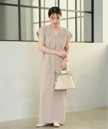 택 포함 새상품 Plage Worsted 원피스 베이지 36