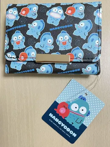 산리오 한교동 3단 폴더형 지갑 블랙