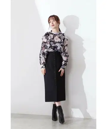 로즈 마틀라세 스커트 블랙 택 포함 미사용 새상품 사이즈 2