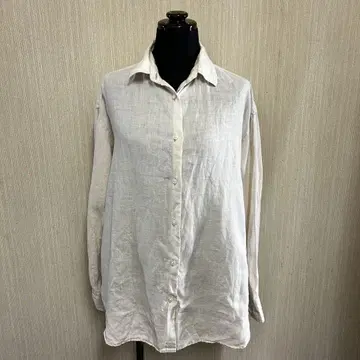 저널 스탠다드 레사주 아이보리 린넨 긴팔 셔츠