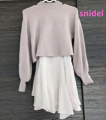 snidel 니트 도킹 풀오버