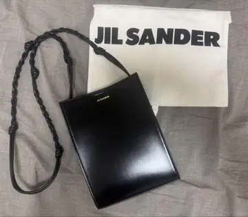 JIL SANDER 질 샌더 탱글 스몰 금 로고 숄더백