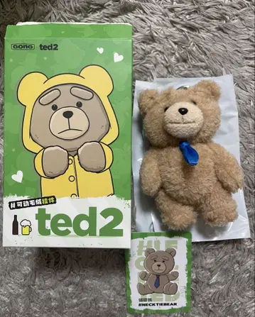 POPMART Ted2 테디 베어 액션 봉제 인형 펜던트