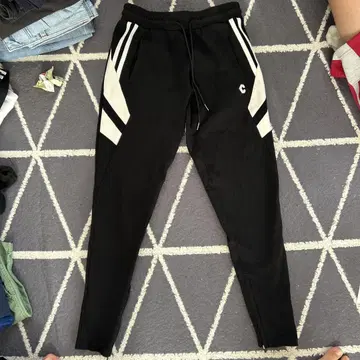 CRONOS 블랙 조거 팬츠