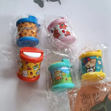 가챠가챠 미니어처 레트로 코인 케이스 5개 세트