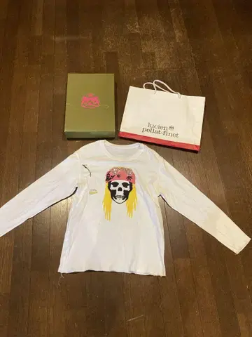 루시앙 펠라-피네트 스컬 프린트 긴팔 티셔츠