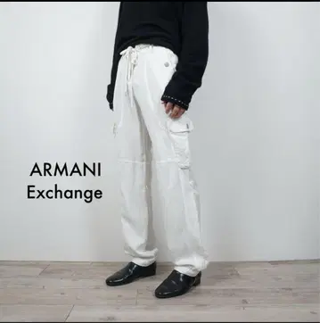 ARMANI Exchange 화이트 카고 팬츠