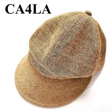 CA4LA 카시라 페이퍼 스트로우 햇 밀짚 캡 헌팅 캡 여름