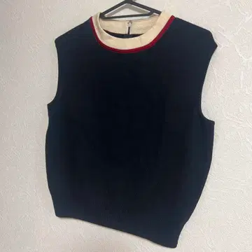 USA제 ST.JOHN 세인트 존 슬리브리스 니트 블랙 검정 S