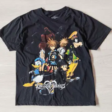 KINGDOM HEARTS 킹덤하츠 티셔츠 블랙 L