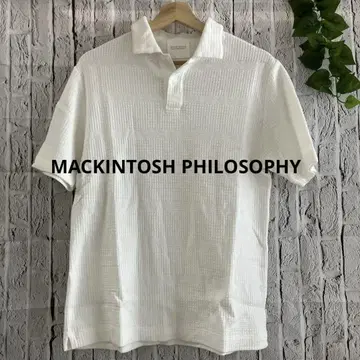 MACKINTOSH PHILOSOPHY 화이트 피케 셔츠 38