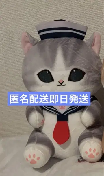 mofusand 세일러 냥 BIG 봉제 인형 네이비