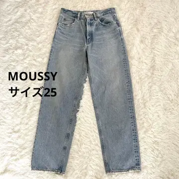 MOUSSY 마우지 라이트 블루 데님 25 M 사이즈