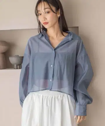미사용 새상품 롤리스팜 시어 셔츠 LS