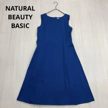 NATURAL BEAUTY BASIC 슬리브리스 플레어 원피스 S