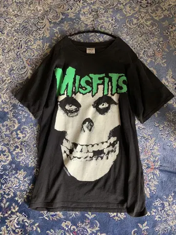 Misfits 빈티지 T 셔츠 XL 90s WILDOATS 발광 프린트