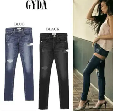GYDA 제이다 SIDE RIPPED 스키니 데님 팬츠