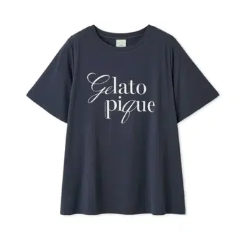 새상품 젤라또피케 gelato pique 접촉 냉감 레이온 로고 티셔츠