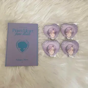니지산지 Prism Heart June Bride 랜덤 하트형 캔뱃지
