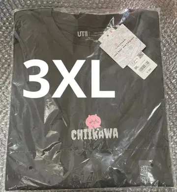 미사용 새상품 치이카와 (먼작귀) 유니클로 우마카리 티셔츠 3XL 그레이