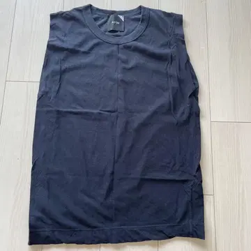 ATON FRESCA SINGLE JERSEY 탱크탑 네이비