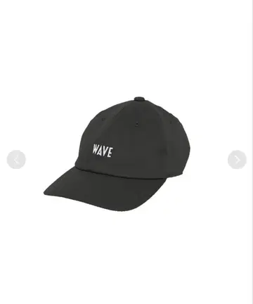 WAVE 로고 자수 야구 모자 블랙