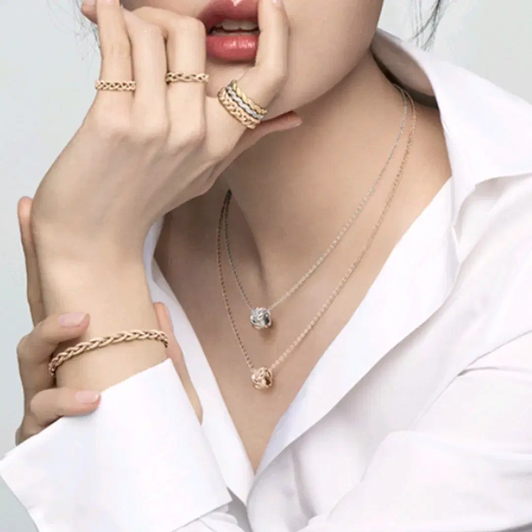 Stonehenge Braid 14k Necklace SA25A36U4R + Gift on Bunjang