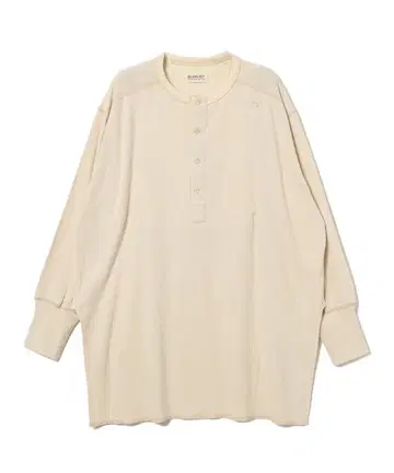 BEAMS BOY / 밀리터리 리브 헨리넥 롱 슬리브 새상품