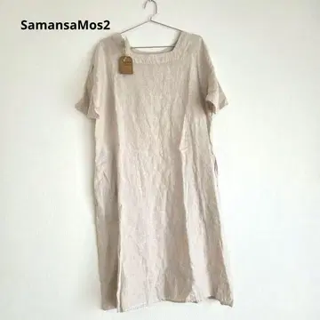 SamansaMos2 SM2 2way 린넨 원피스 베이지 미사용 새상품