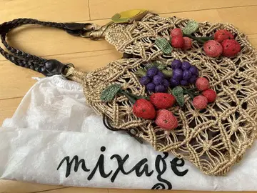 mixage 후르츠 모티브 바스켓백