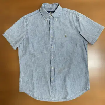 Ralph Lauren 라이트 블루 버튼 다운 셔츠 M 사이즈