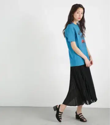 MOUSSY SUMMER PLEATS SKF 블랙 마우지 플리츠 스커트