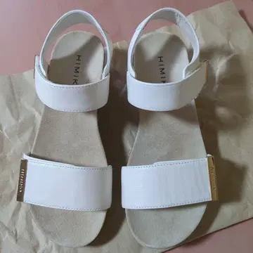 히메코 화이트 샌들 22.5cm