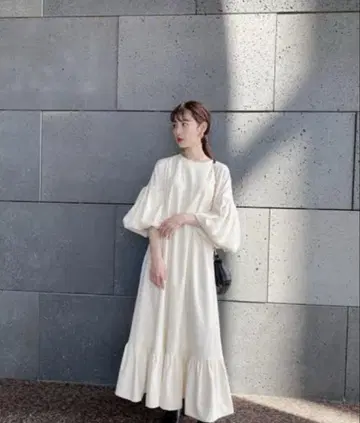 Acka 벌룬 슬리브 원피스