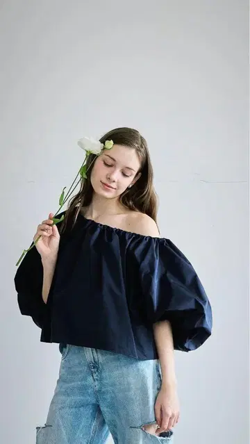 CARLA 카라 어른용 오프숄더(네이비)